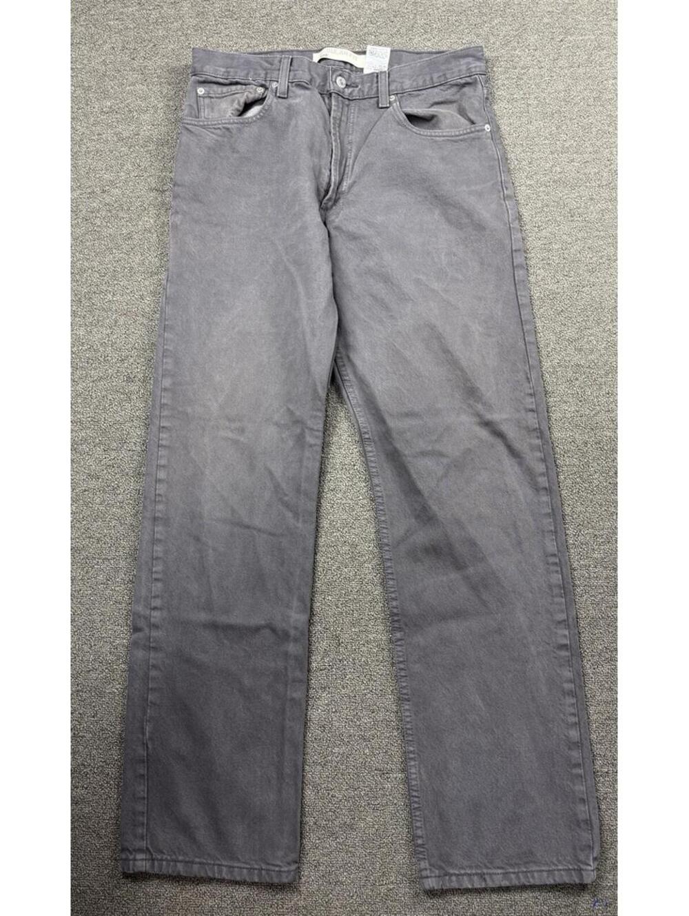 Y2K Levi's 505 Men Jeans 33X32 Dark Gray Denim Regular Fit Straight Leg